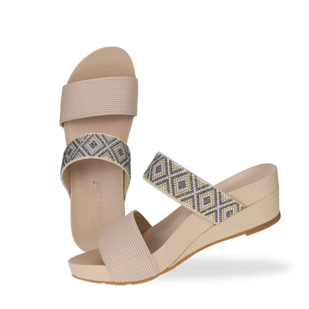 [20% off at cart] Strappy Boho Slide Sandals
