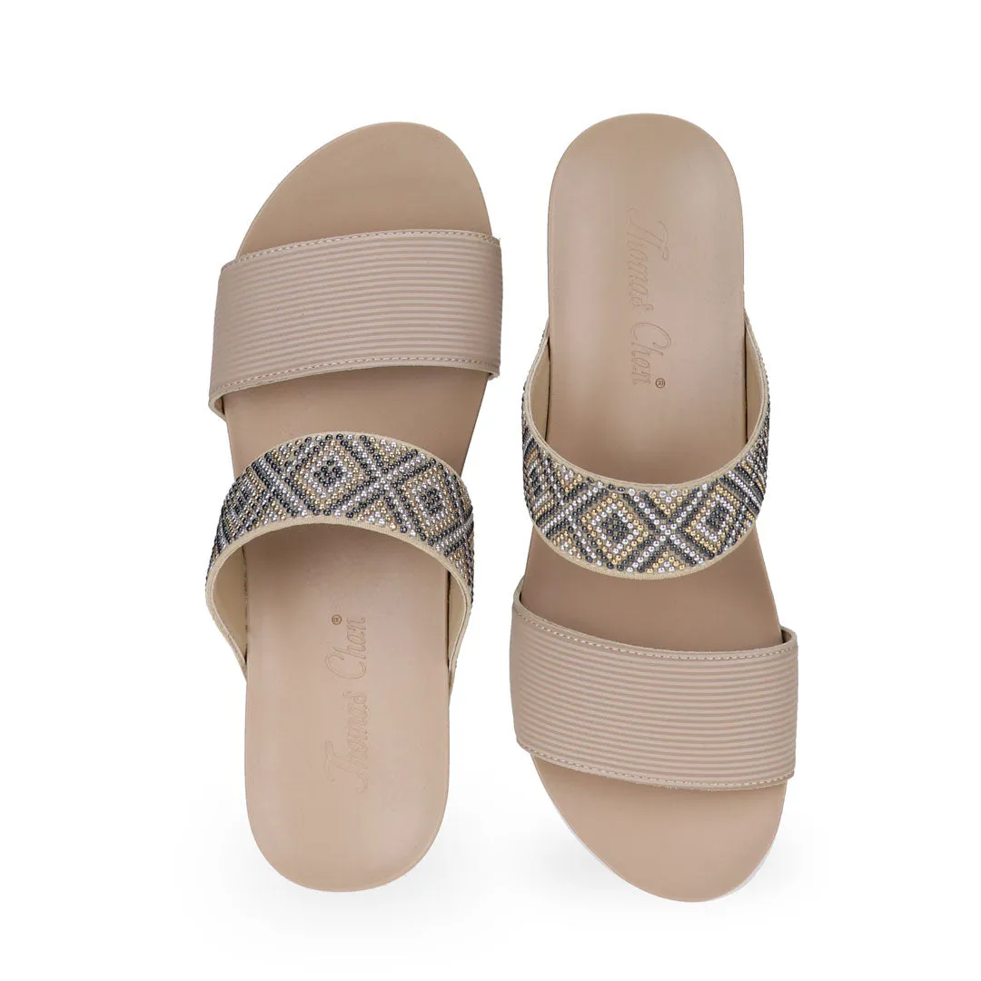 [20% off at cart] Strappy Boho Slide Sandals