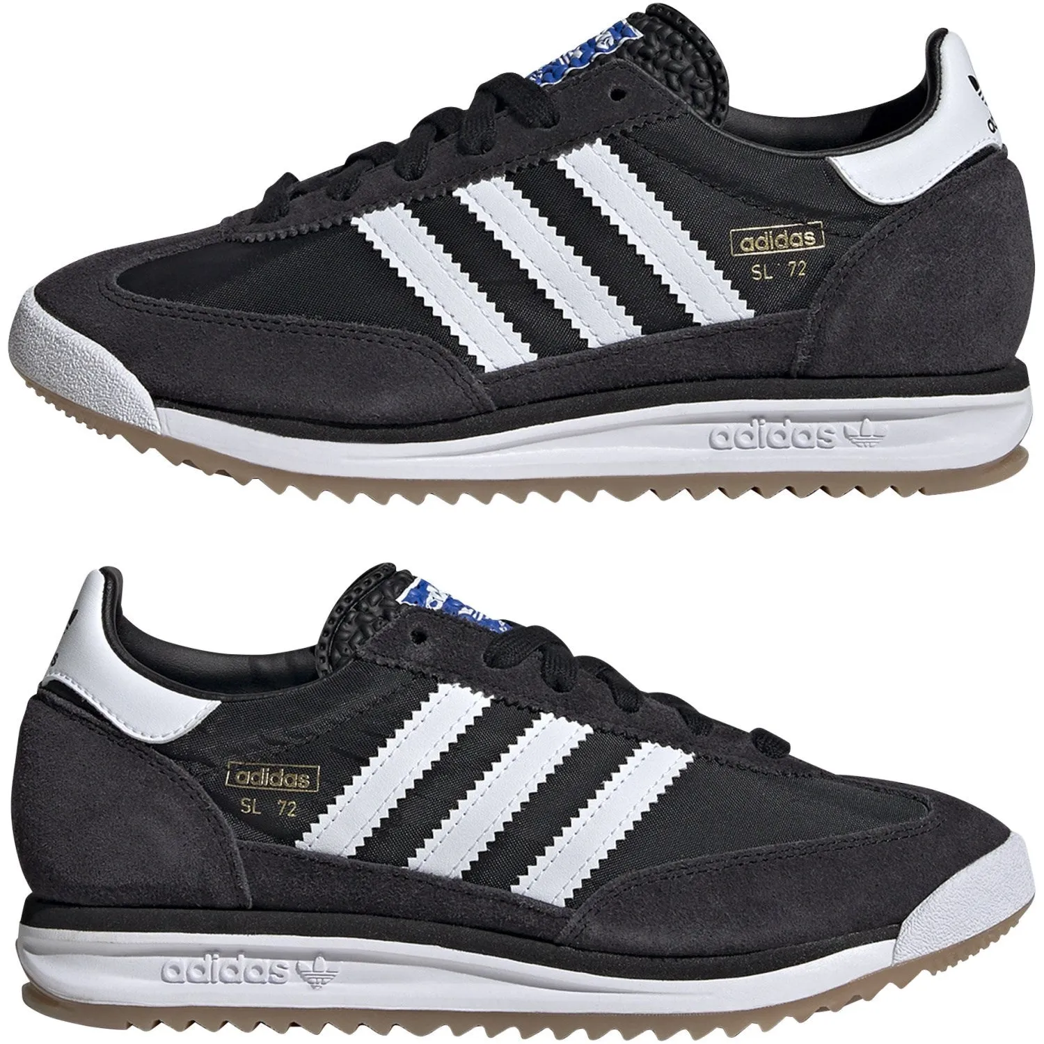 adidas Originals Core Black/Ftwr White/Blue Sl 72 Rs J Sneakers