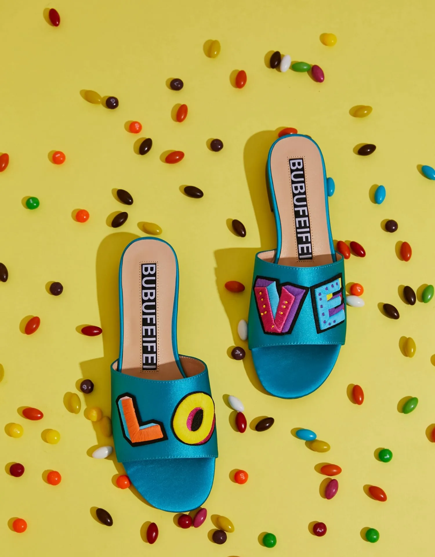 B-FEI  summer designer colorful multicolor sandals slippers - Atila