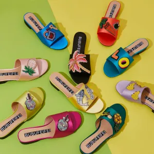 B-FEI  summer designer colorful multicolor sandals slippers - Atila