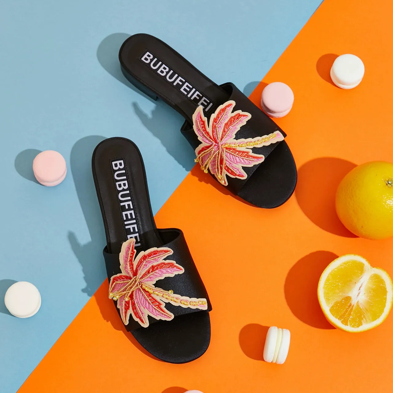 B-FEI  summer designer colorful multicolor sandals slippers - Atila