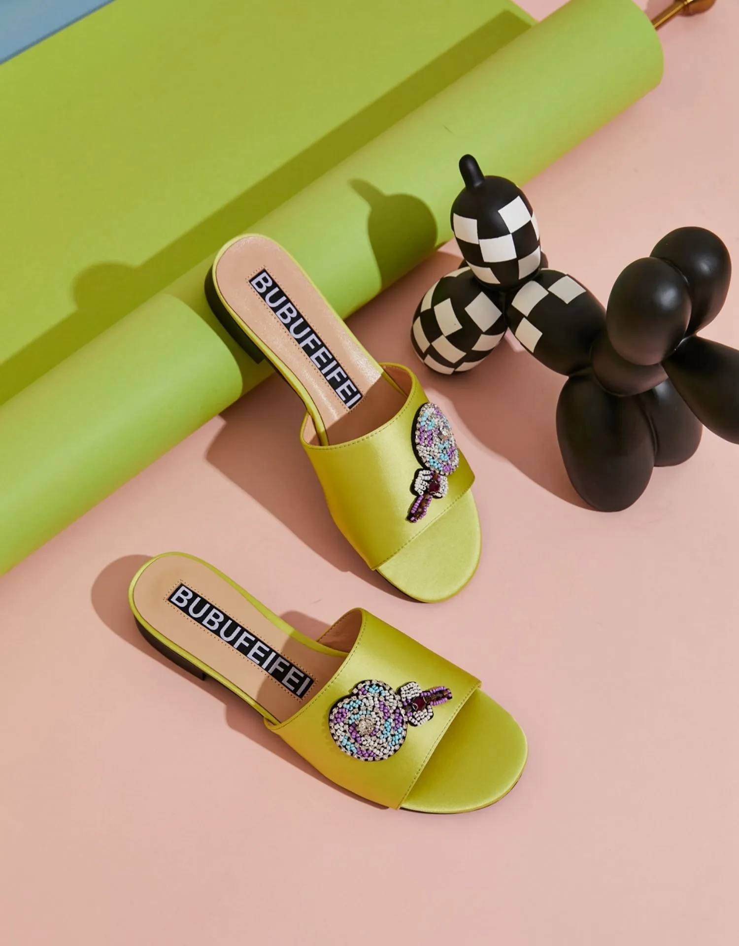 B-FEI  summer designer colorful multicolor sandals slippers - Atila