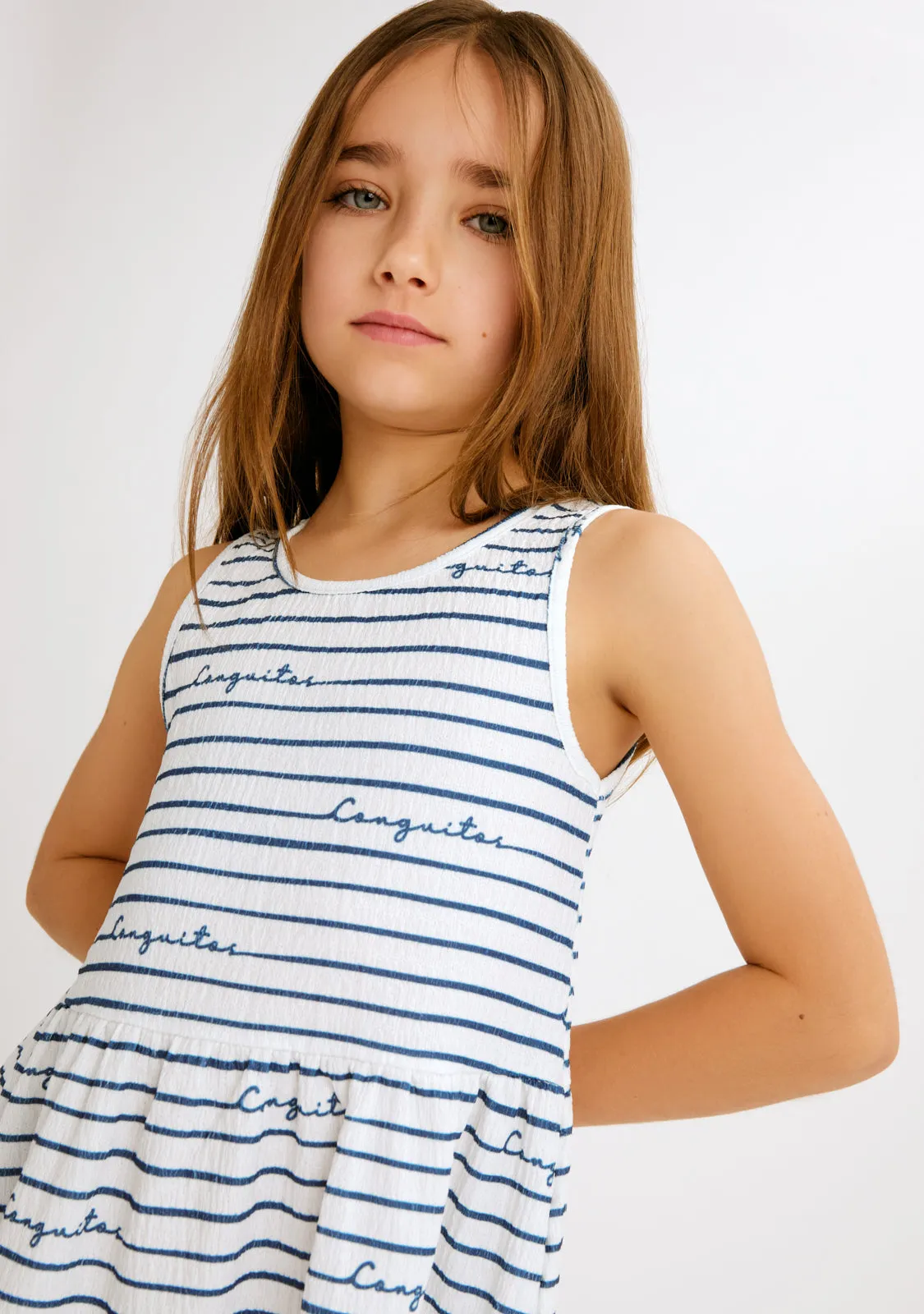 Blue Striped Dress