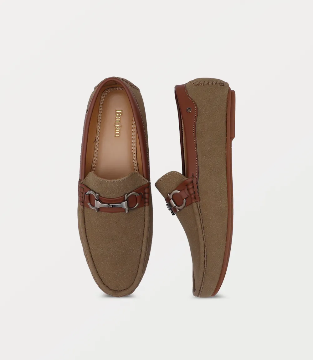 BM6762-OLIVE-Men Loafer