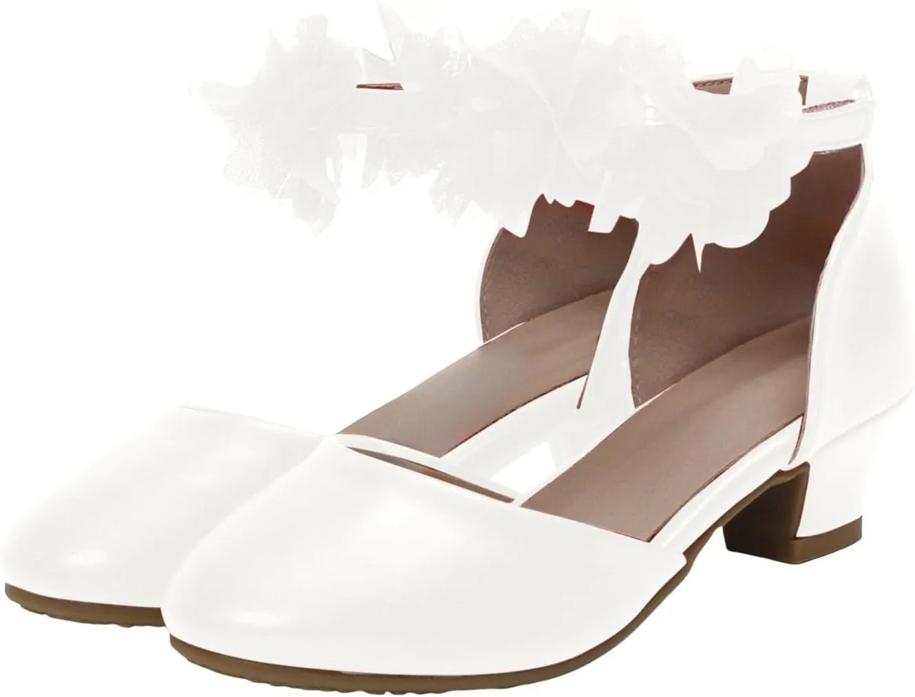 Boys Girls Sandals Girls Silk Flower Princess Shoes Little Girl Closed Toe Hollow High Heels Children Dance Performance Dress Shoes Walking Beach Shower for Boys