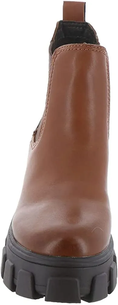 Circus by Sam Edelman Darielle Cuoio Brown Pull On Chunky Lug Sole Ankle Boots
