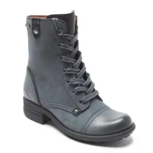 Cobb Hill Women's Brunswick Lace Waterproof Boots- Blue