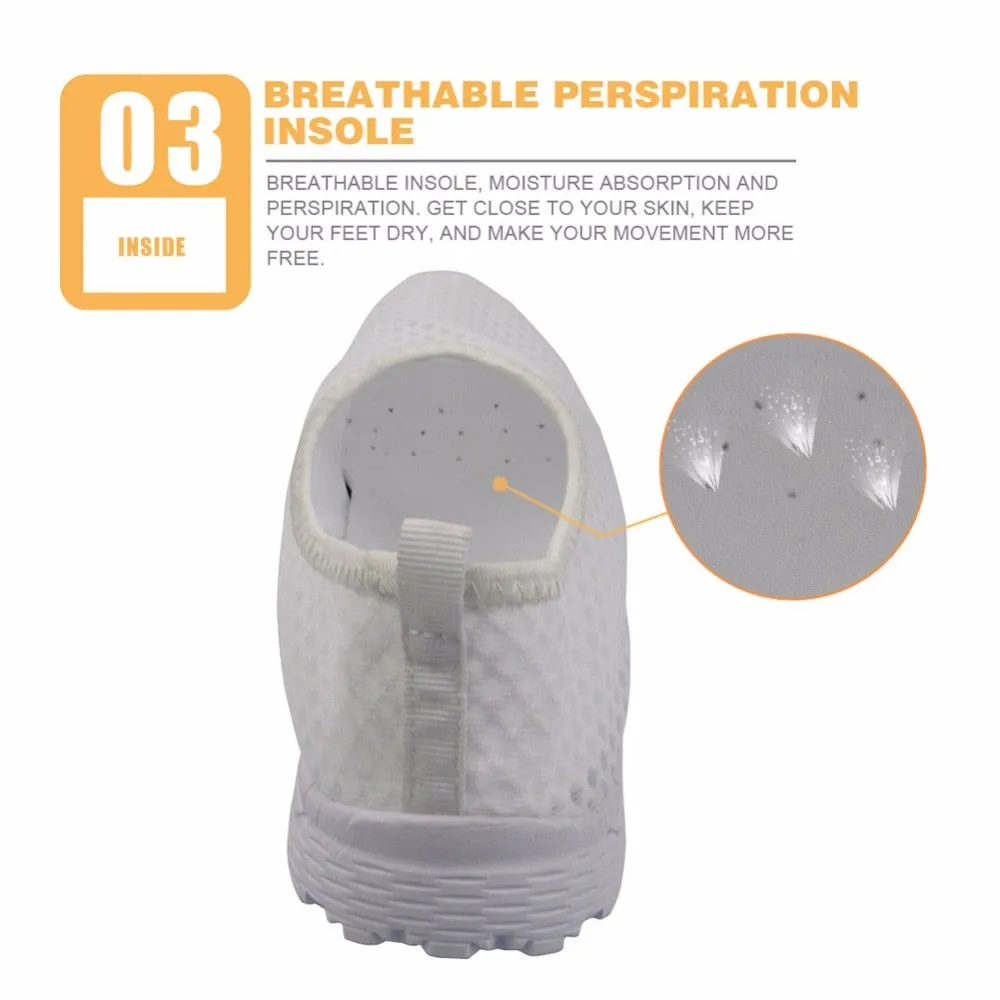 Dental Teeth/Dentist Equipment Pattern Slip On Flats Summer Loafers Women Casual Shoes Mesh Ladies Sneakers Comfort Female Shoes