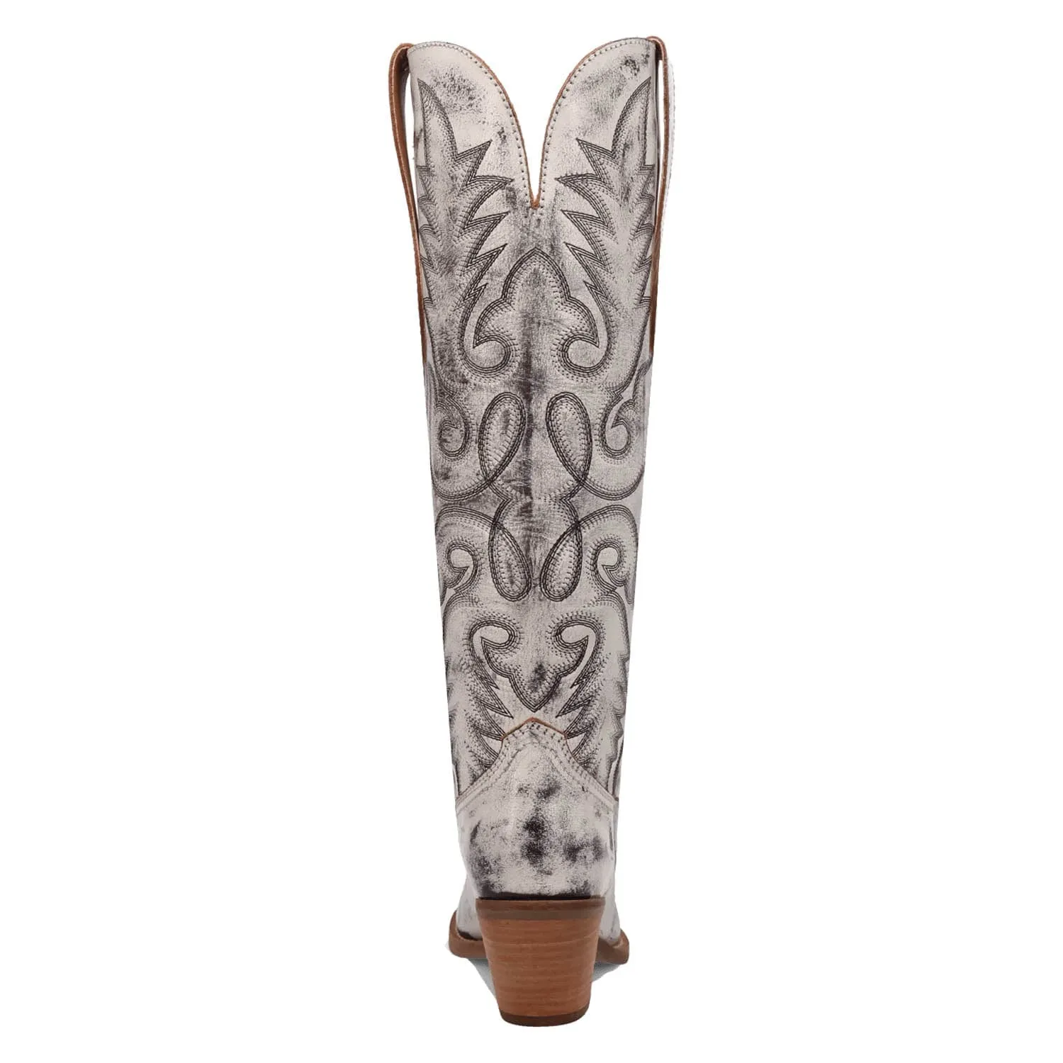 Dingo Womens Faded Love Black Leather Cowboy Boots