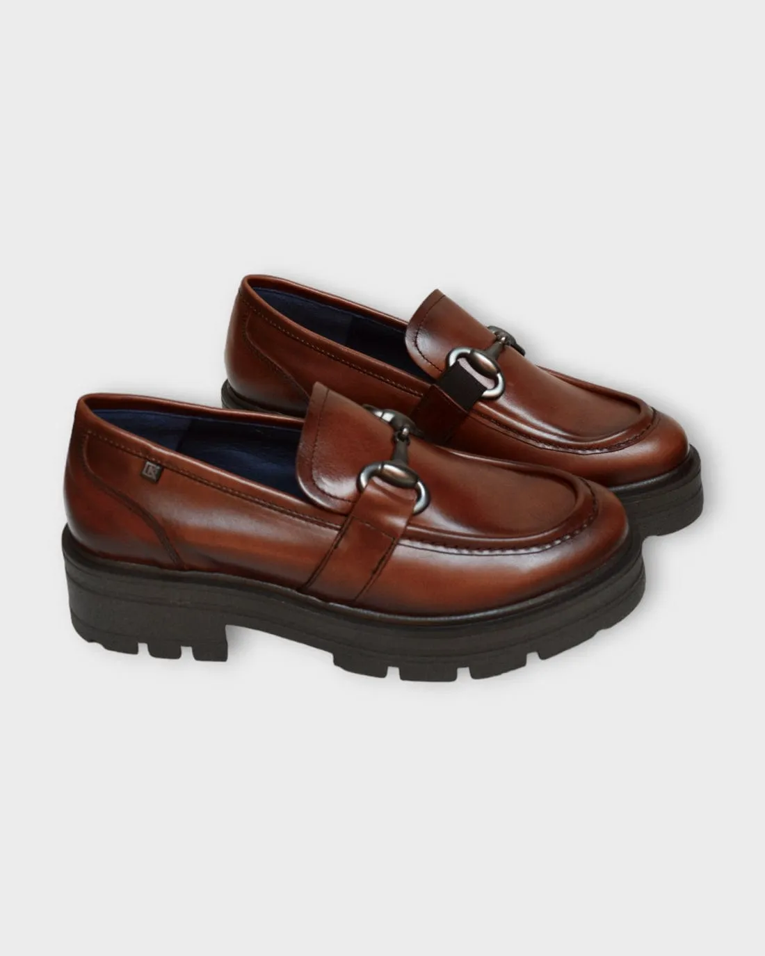 Dorking Women's Norte Loafers- Castagno