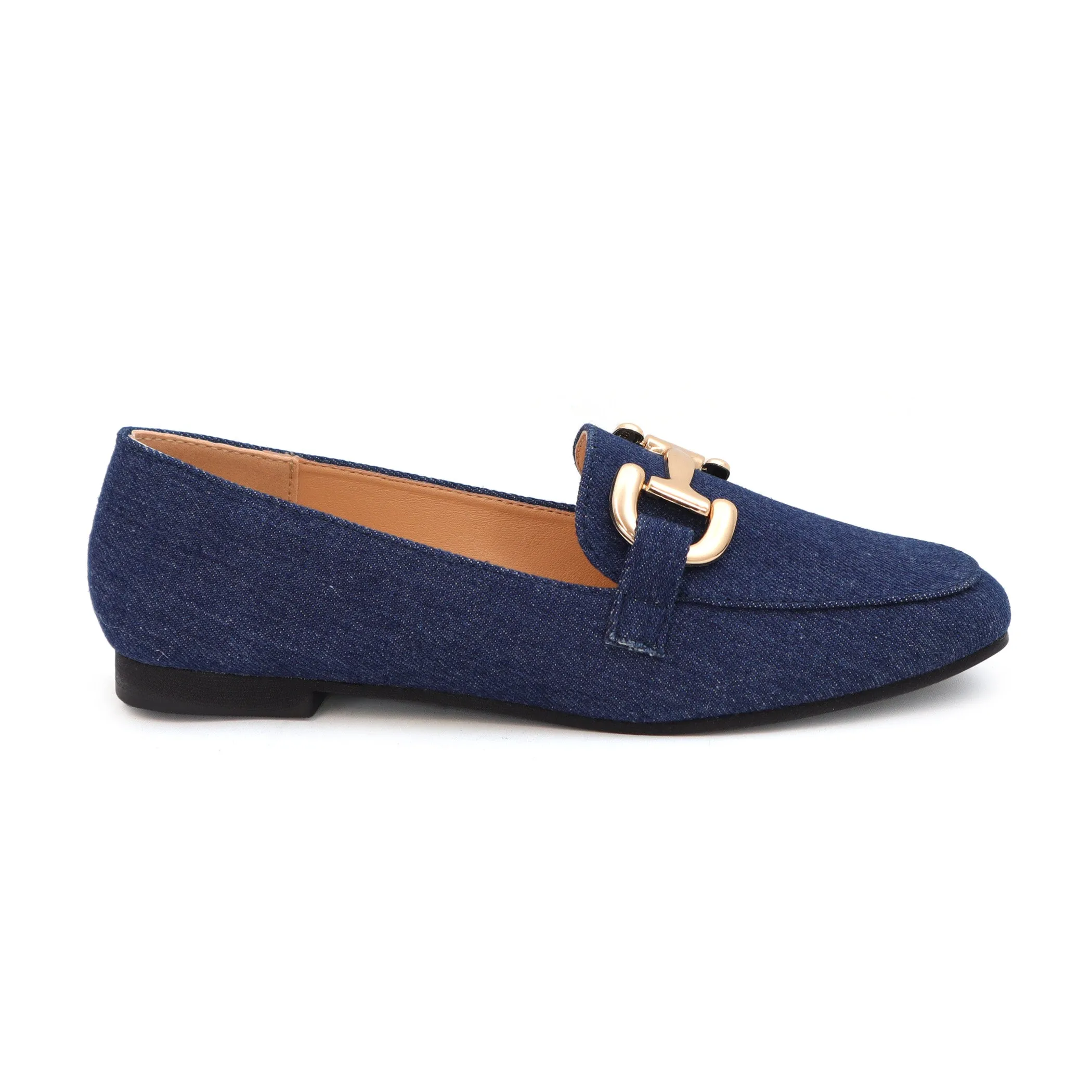 EDLINE-22 Women's Flat Loafer With Large Buckle
