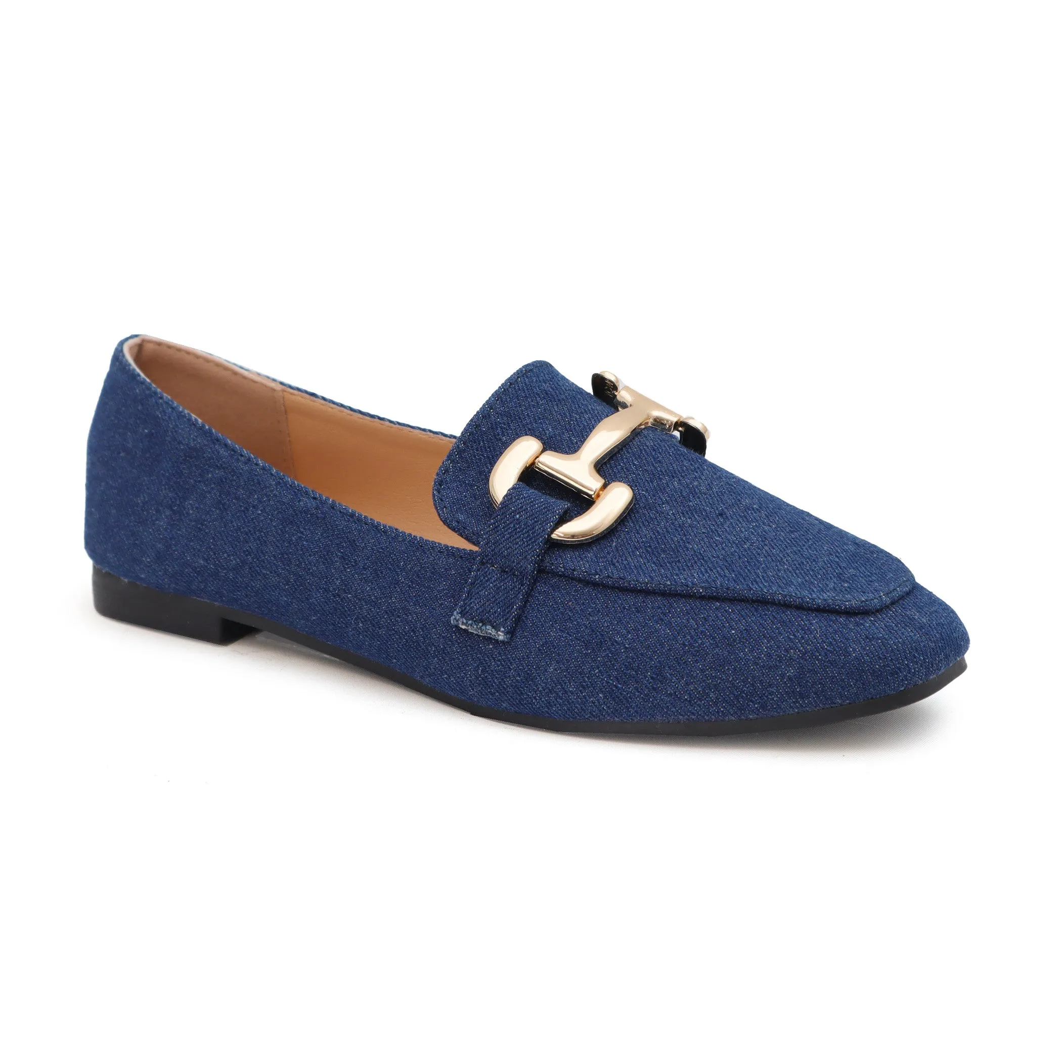 EDLINE-22 Women's Flat Loafer With Large Buckle