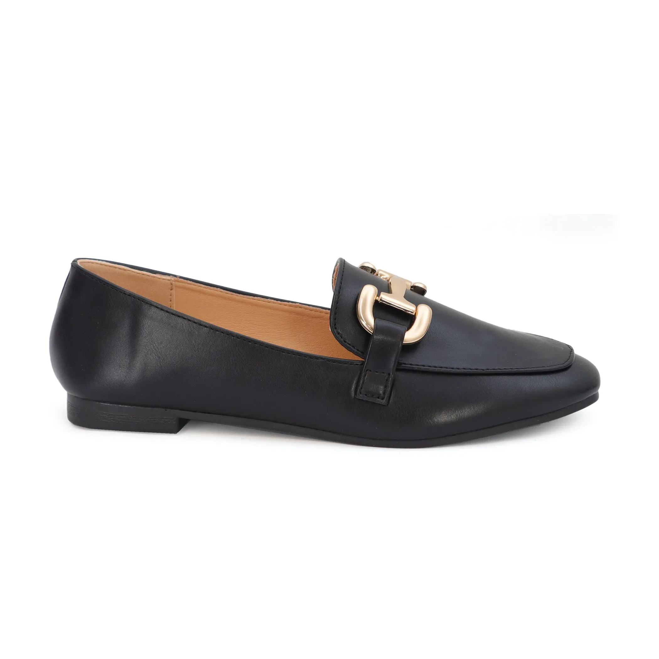 EDLINE-22 Women's Flat Loafer With Large Buckle