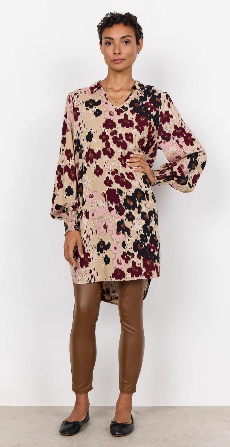 Irena tunika med blomsterprint blomme