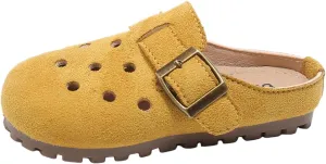 Jelly Sandals for Girls Girls Shoes Comfortable Closed Toe Slip On Sandals Fashionable Princess Casual Slippers Leather and Glitter Straps