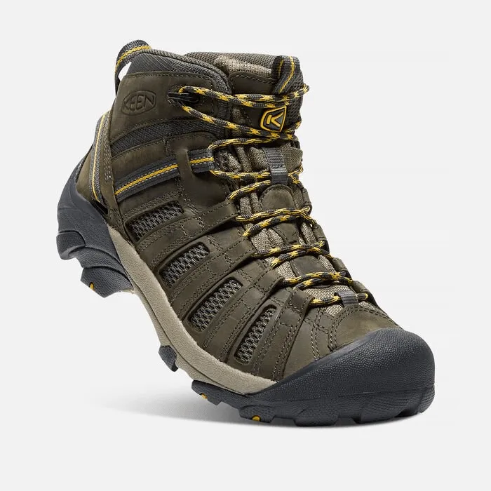 Keen Men's Voyageur Mid Hiking Boots- Raven/ Tawny Olive