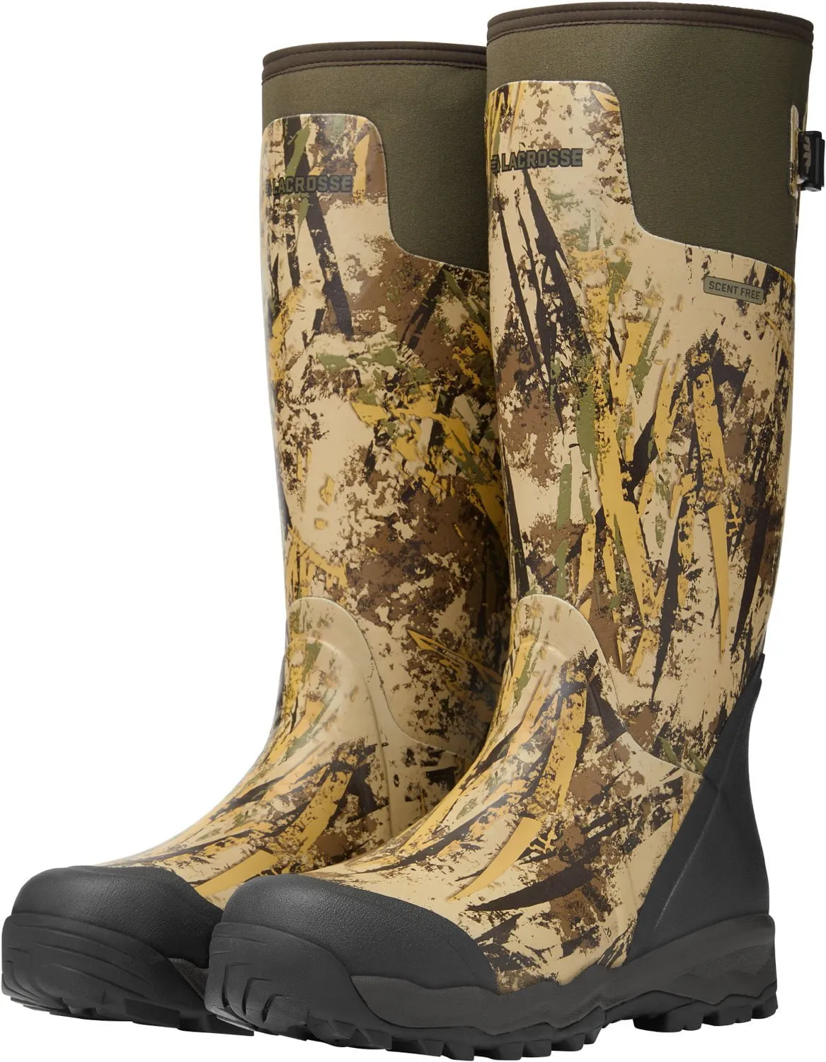 Lacrosse Mens Alphaburly Pro First Lite Typha Rubber Hunting Boots