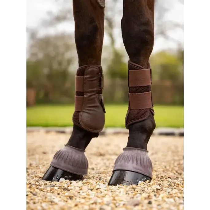 LeMieux Rubber Pull On Over Reach Boots Brown