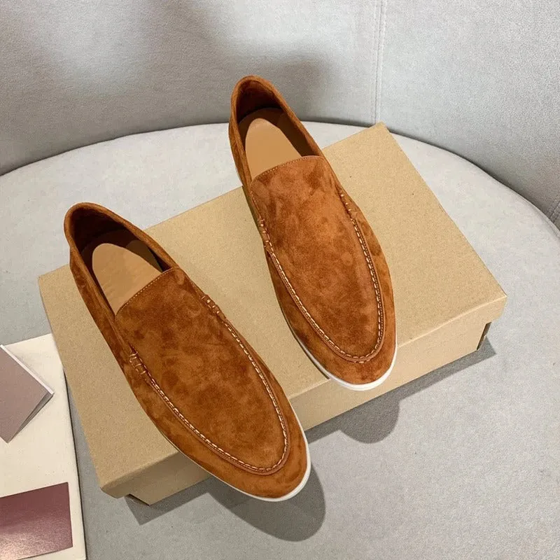 Loafers i mockaläder för män