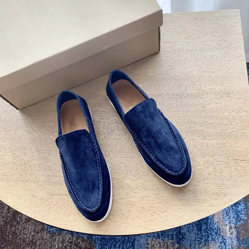 Loafers i mockaläder för män