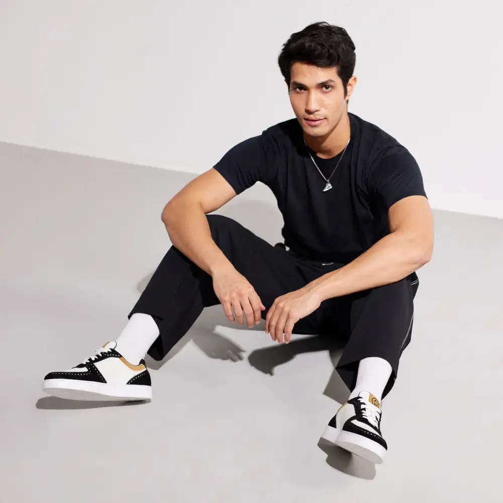 Mccoy Luka suede Men's Sneakers Black & White