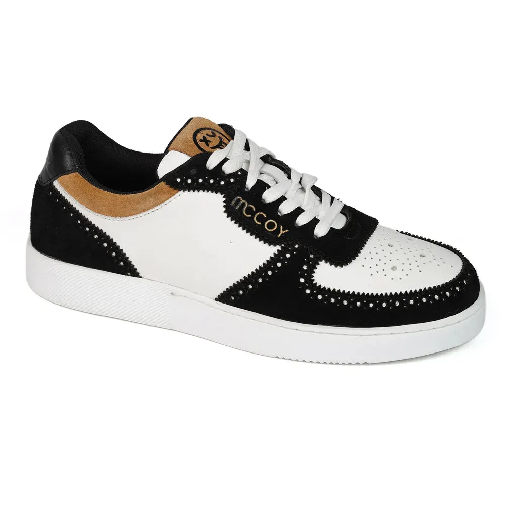 Mccoy Luka suede Men's Sneakers Black & White