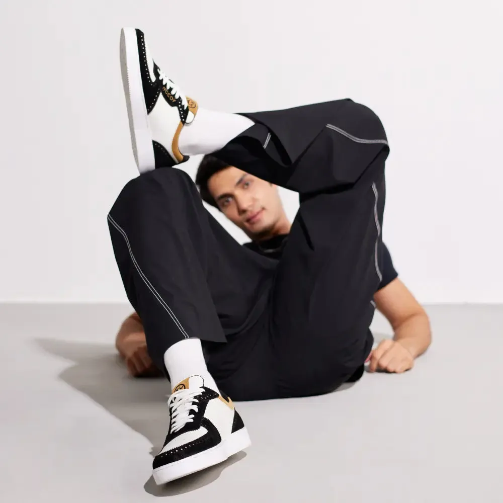 Mccoy Luka suede Men's Sneakers Black & White