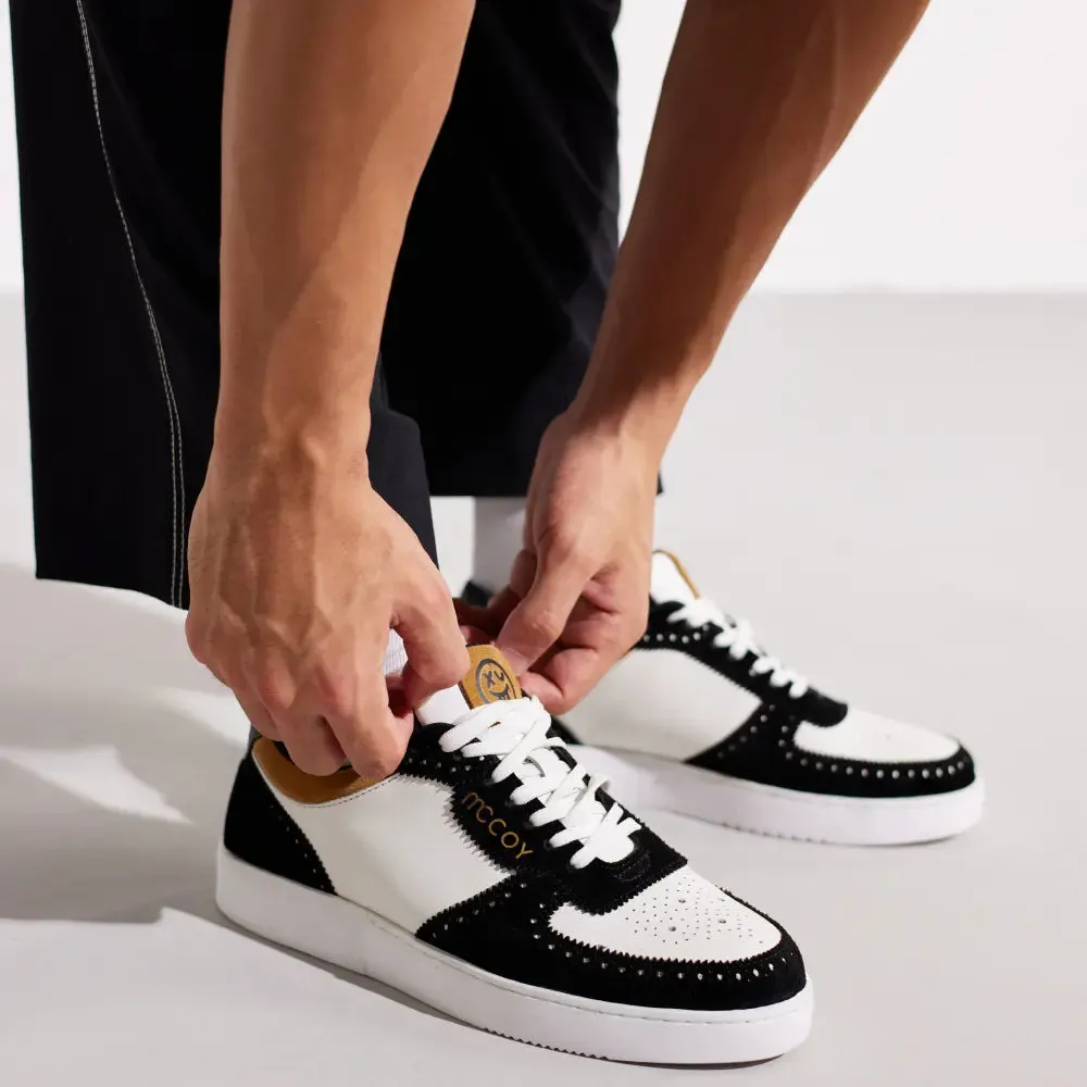 Mccoy Luka suede Men's Sneakers Black & White