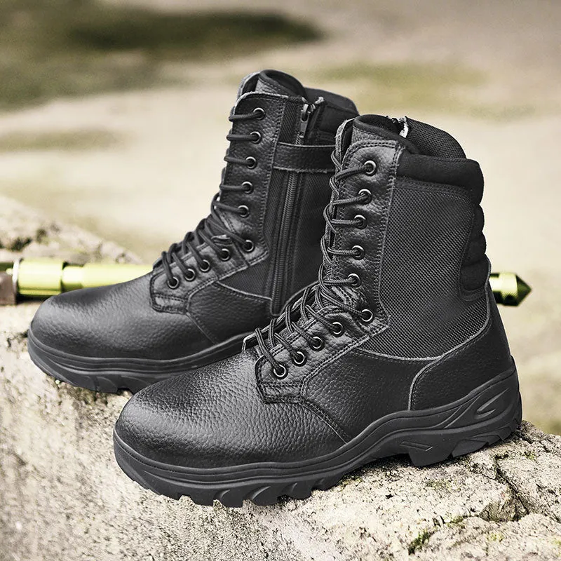 Men's durable work boots High cut military boots tactical boots