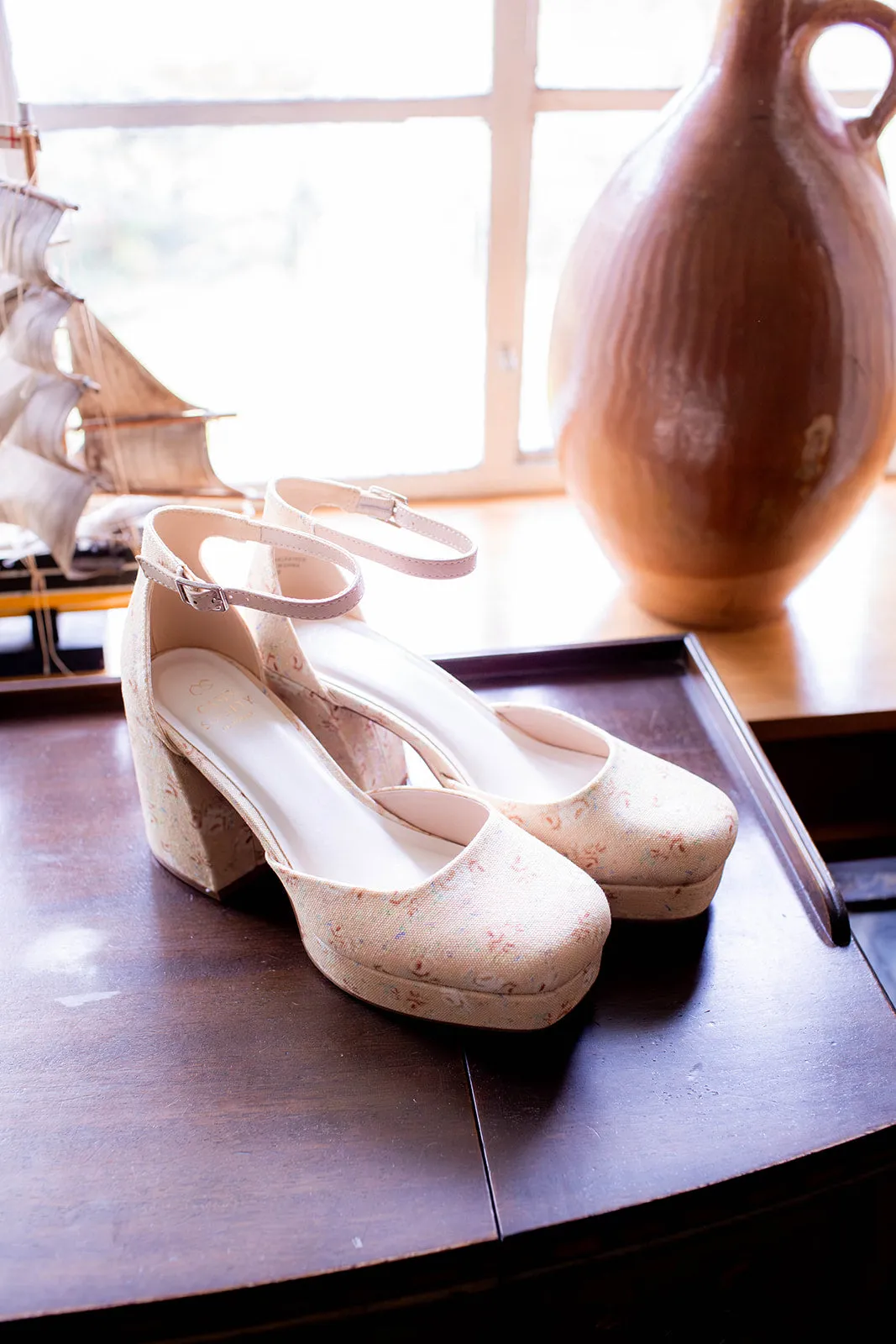 Oslo Floral Heel