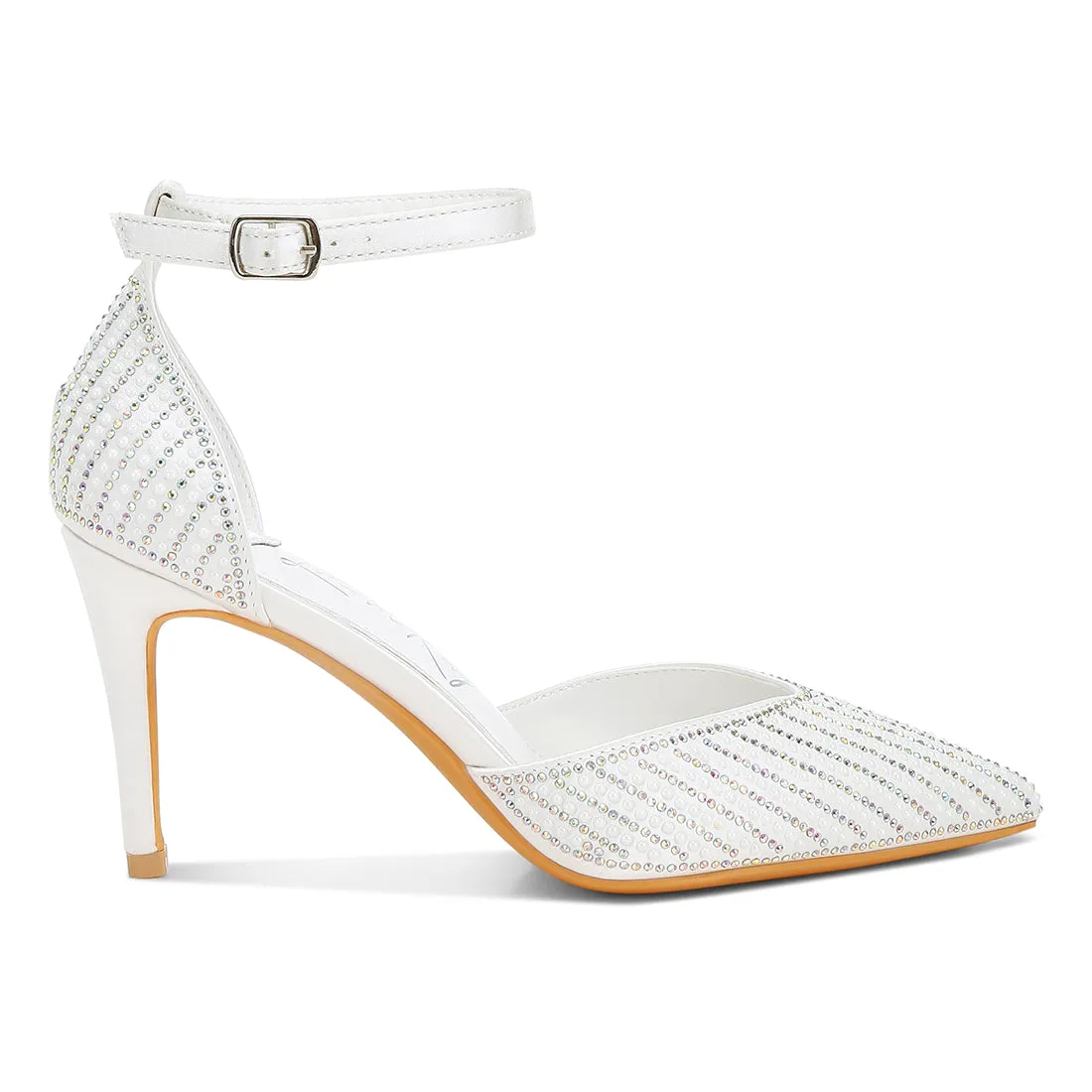 Pearls & Sequins Embellished Stiletto Sandals