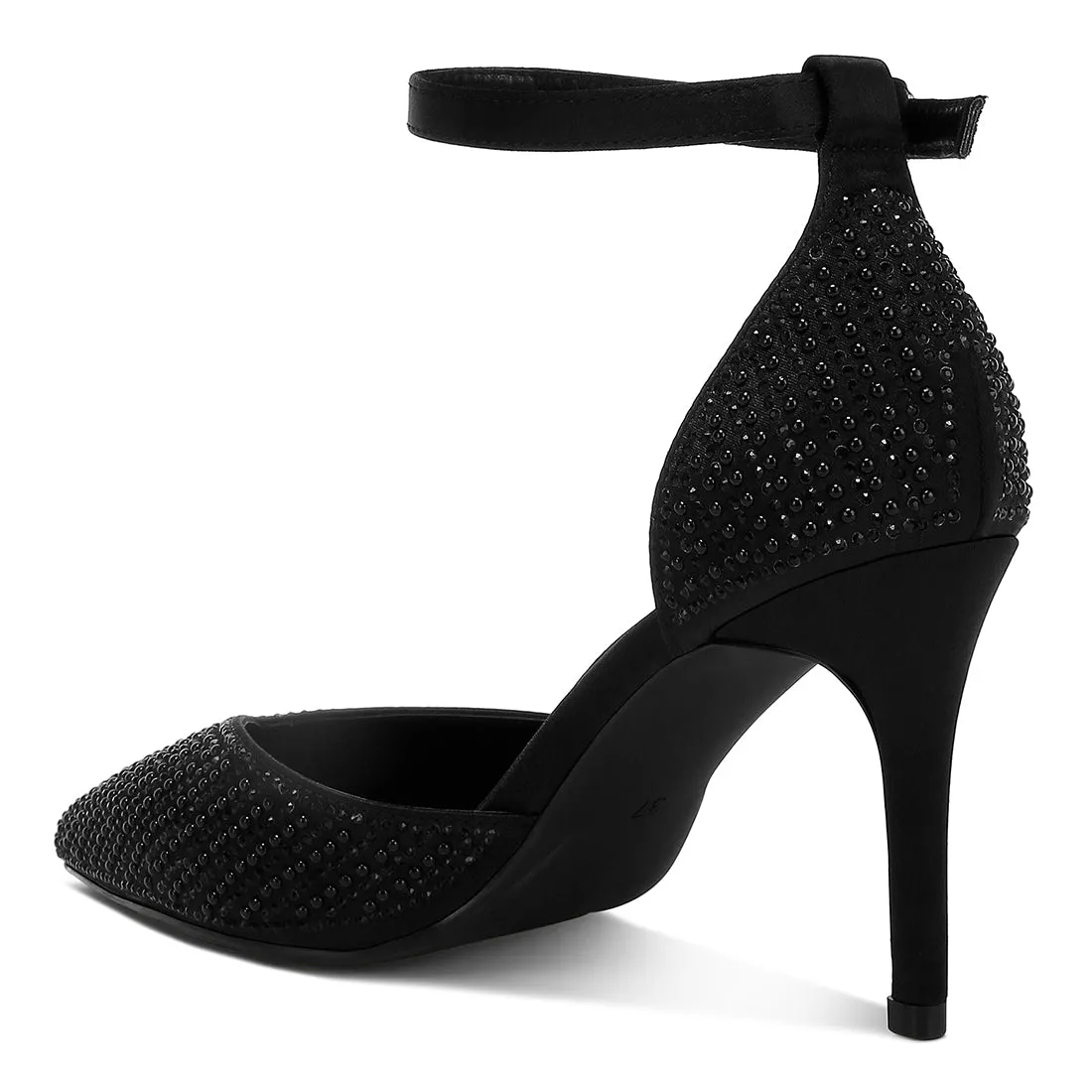 Pearls & Sequins Embellished Stiletto Sandals