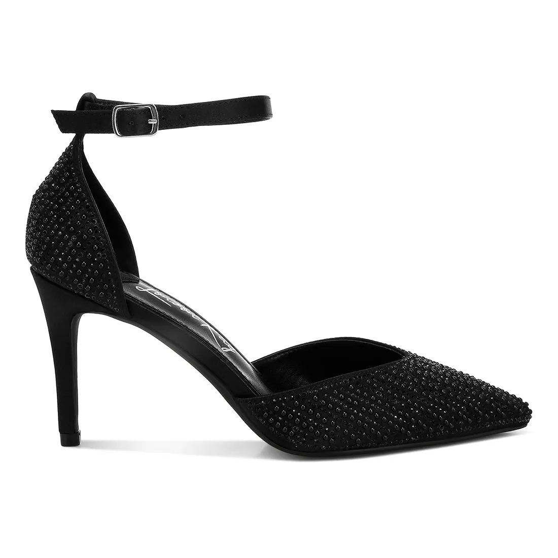 Pearls & Sequins Embellished Stiletto Sandals