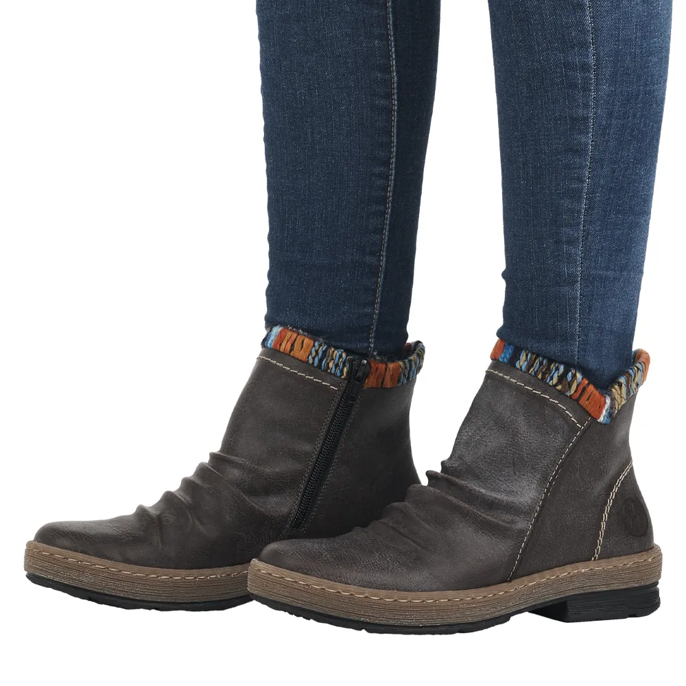 Rieker Z6755 Felicitas Basalt Ankle Boot (Women's)