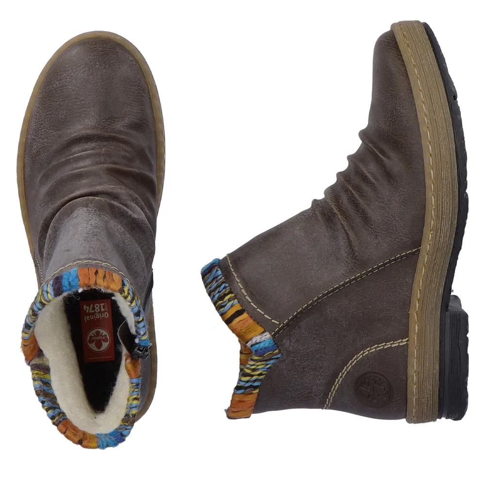 Rieker Z6755 Felicitas Basalt Ankle Boot (Women's)
