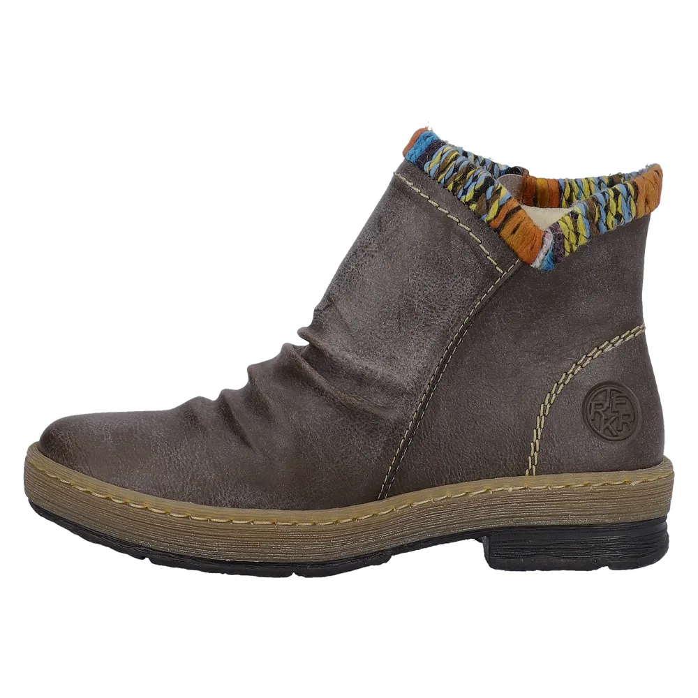 Rieker Z6755 Felicitas Basalt Ankle Boot (Women's)
