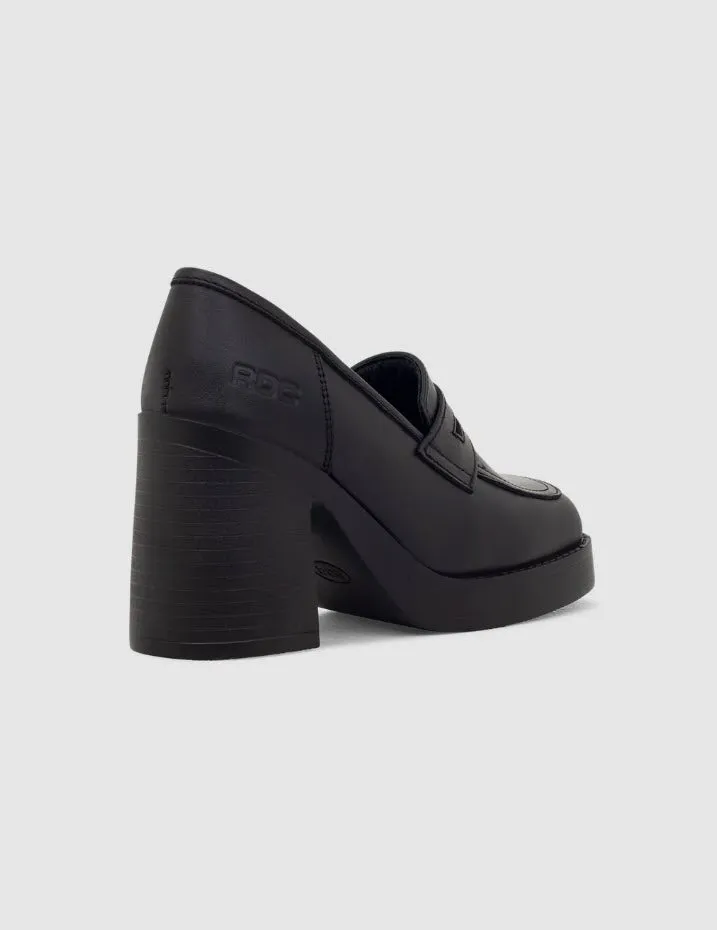 Roc Intro Black Loafer Heel