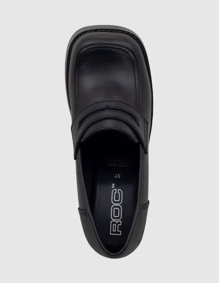 Roc Intro Black Loafer Heel