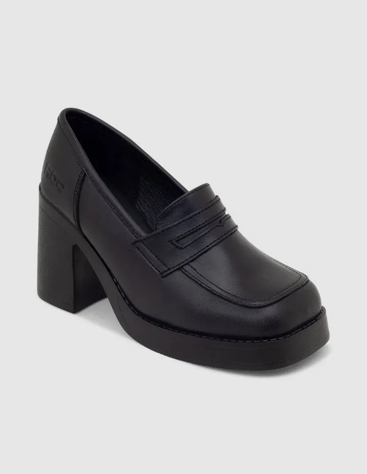 Roc Intro Black Loafer Heel