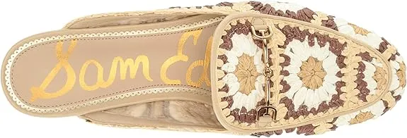Sam Edelman Linnie Summer Multi Slip On Round Toe Flat Dress Fashion Mules Shoes