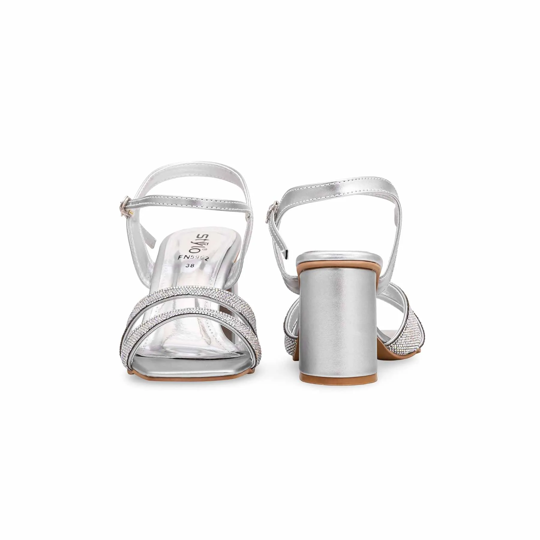 Silver Fancy Sandal FN5962