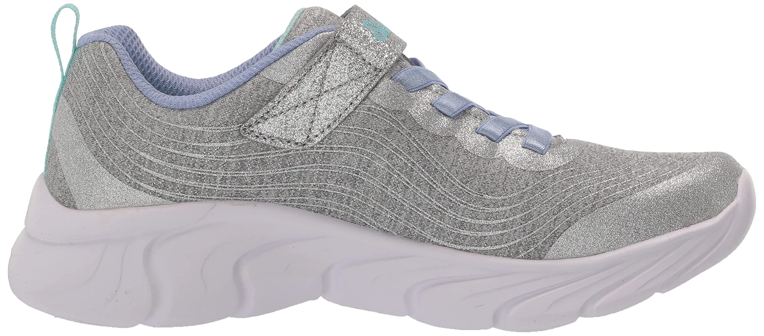Skechers Unisex-Child Infinte Light Grey Fashion Sticky Strap Casual Sneakers