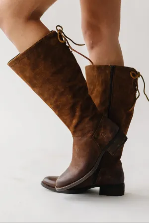 The Hayden Tall Distressed Boots in Brown