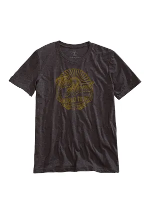 Tin Haul Unisex World Tour Charcoal Grey 100% Cotton S/S T-Shirt