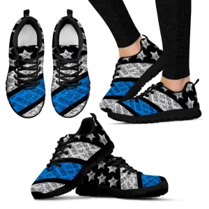 USA Flag Blue Women's Sneakers