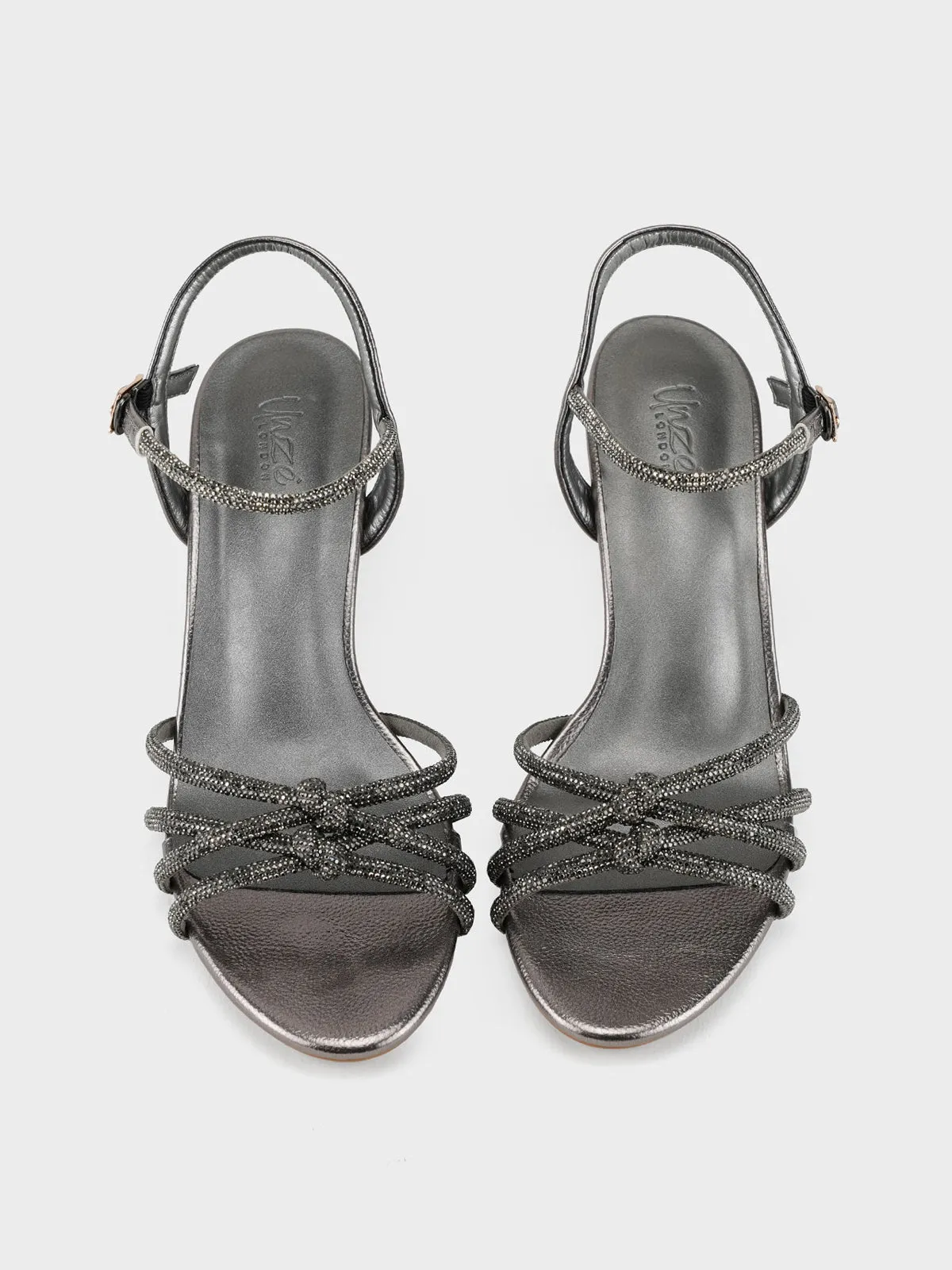 Women "CIRILA" Shimmery Backstrap Sandals