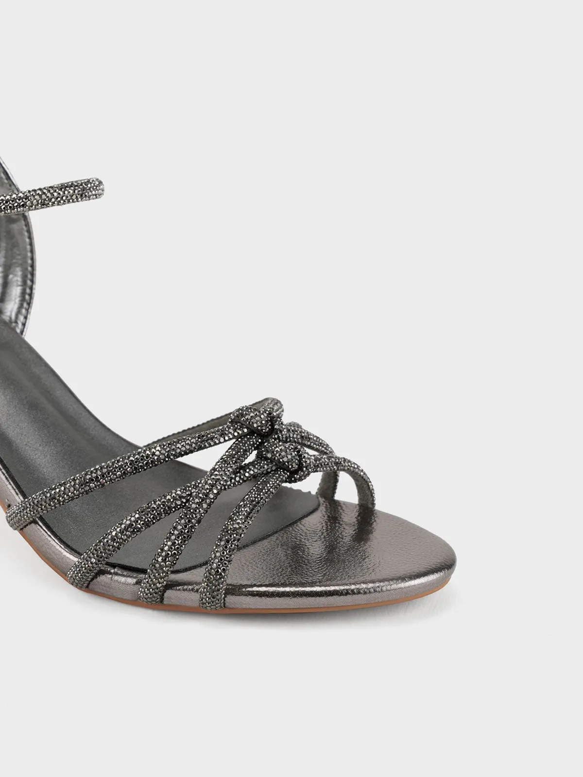 Women "CIRILA" Shimmery Backstrap Sandals