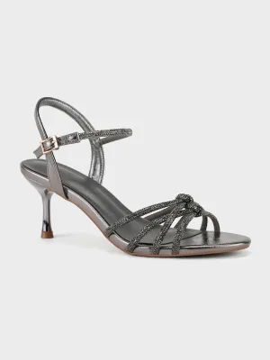 Women "CIRILA" Shimmery Backstrap Sandals