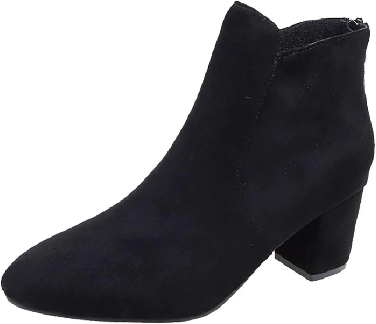 Womens Booties Ankle Women Booties Low Heel Flat Cowboy Boots for Women Mens Casual Boot Lightweight Cute Round Toe Closed Toe Wide Fit Available